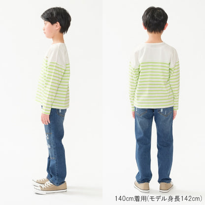 Daddy Oh Daddy Japanese-made striped tops (140-160cm) for boys (summer TOPS) 