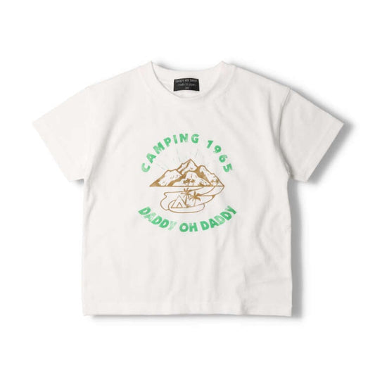 Daddy Oh Daddy Japanese-Made Printed Short-Sleeve Tops (90-130cm) for Boys and Girls Summer 