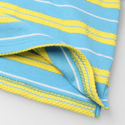 Daddy Oh Daddy Japanese-made denim pocket striped top (90-130cm) for boys and girls (summer TOPS) 