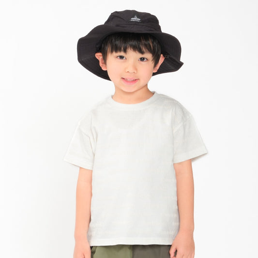 Daddy Oh Daddy Japanese-made 3D logo print short-sleeved tops (90-130cm) for boys and girls (summer tops) 