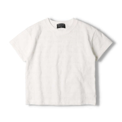 Daddy Oh Daddy Japanese-made 3D logo print short-sleeved tops (90-130cm) for boys and girls (summer tops) 