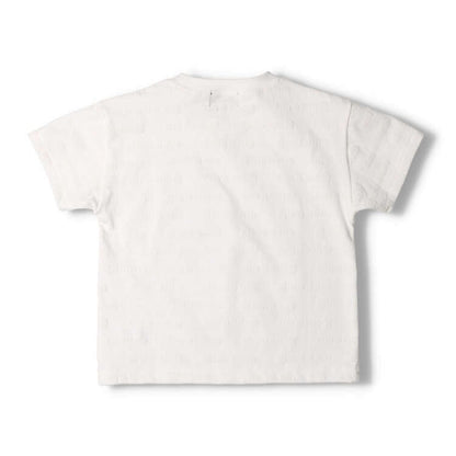Daddy Oh Daddy Japanese-made 3D logo print short-sleeved tops (90-130cm) for boys and girls (summer tops) 