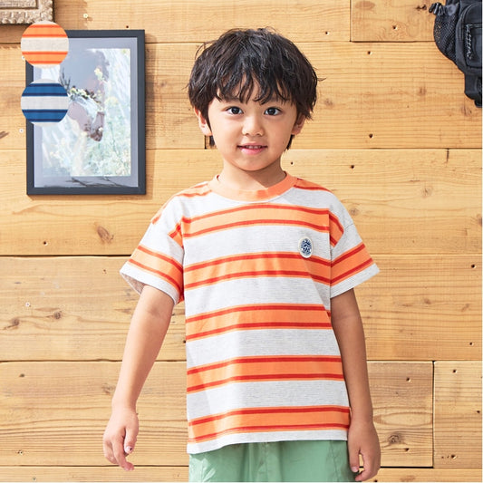 Daddy Oh Daddy Japanese-made striped tops (90-130cm) for boys (summer TOPS) 