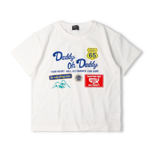 Japanese children's clothing Daddy Oh Daddy printed top 140-160cm boys' summer TOPS 