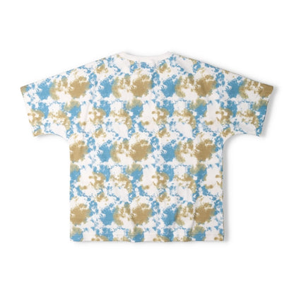 Daddy Oh Daddy Japanese-made gradient tie-dye print short-sleeved top (140-160cm) for boys and girls (summer TOPS) 
