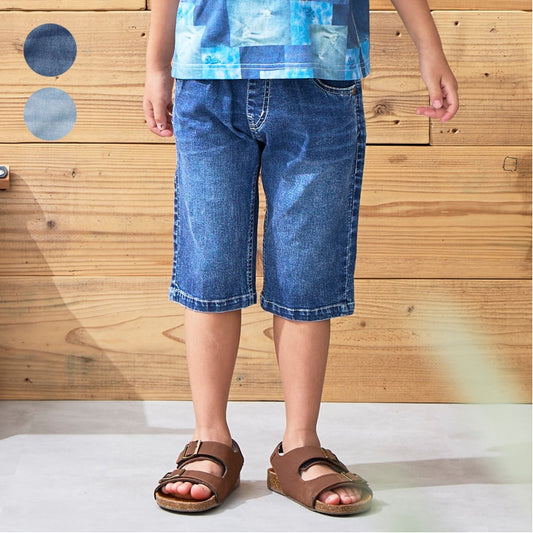 Japanese children's clothing Daddy Oh Daddy denim shorts 90-130cm boys' summer PANTS 
