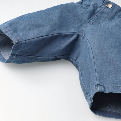 Japanese children's clothing Daddy Oh Daddy contact cool denim shorts 90-130cm boys' summer PANTS 