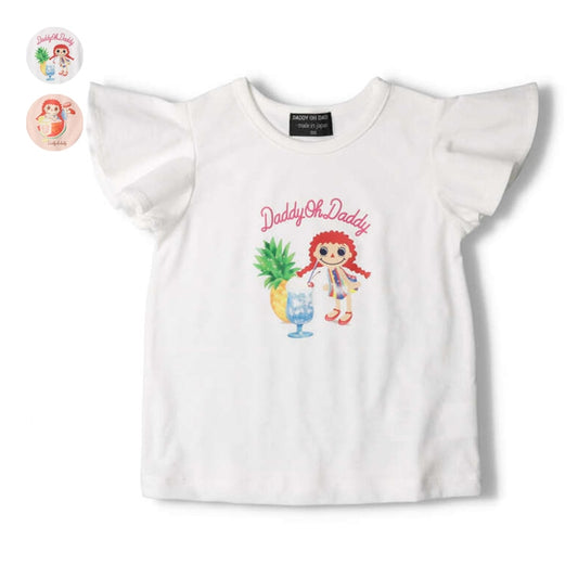 Japanese children's clothing Daddy Oh Daddy Japan-made Daddico printed top 90-130cm girls' summer TOPS 