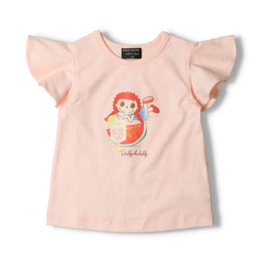 Japanese children's clothing Daddy Oh Daddy Japan-made Daddico printed top 90-130cm girls' summer TOPS 