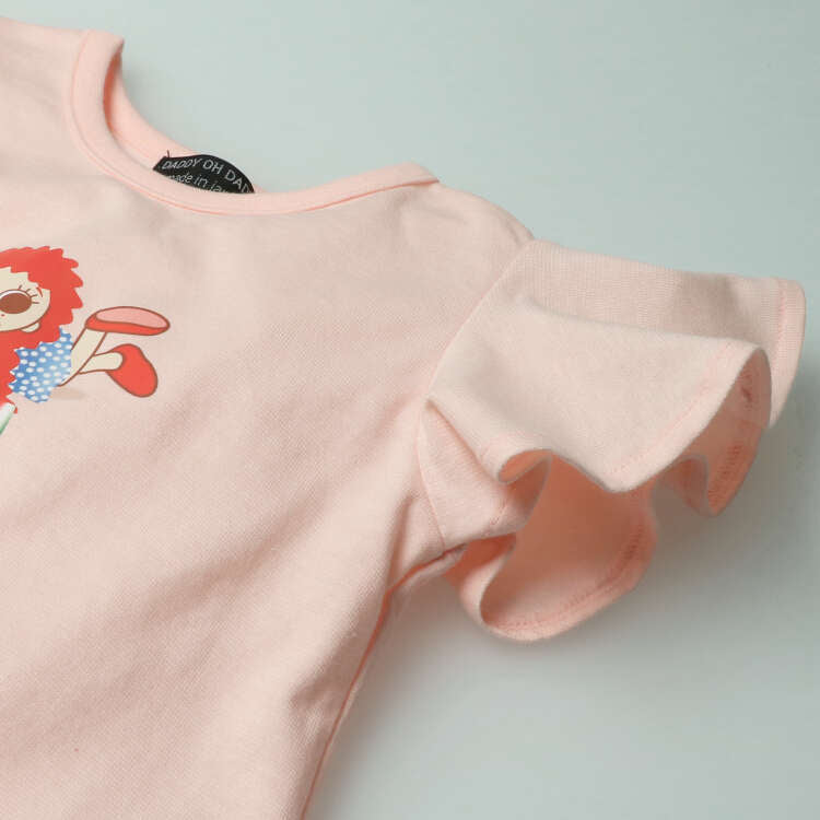 Japanese children's clothing Daddy Oh Daddy Japan-made Daddico printed top 90-130cm girls' summer TOPS 