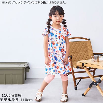 Japanese children's clothing Daddy Oh Daddy Daddico printed short-sleeved dress (90-130cm) for girls in summer 