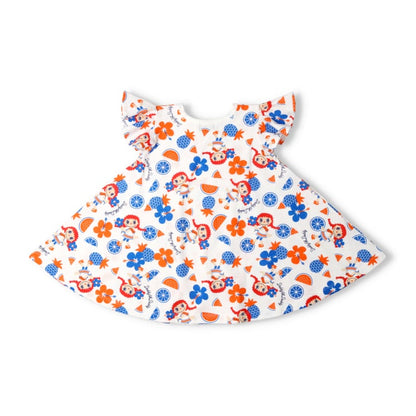 Japanese children's clothing Daddy Oh Daddy Daddico printed short-sleeved dress (90-130cm) for girls in summer 