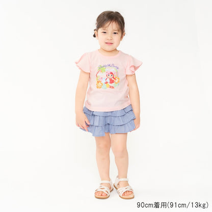 Japanese children's clothing Daddy Oh Daddy Daddico printed short-sleeved top (90-130cm) for girls (Summer TOPS) 