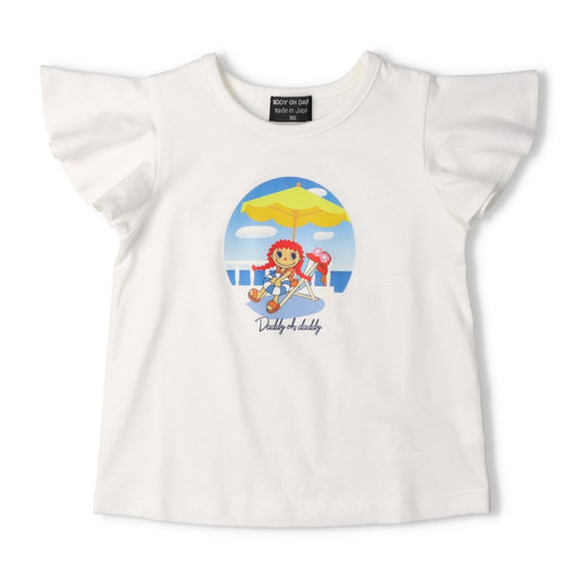 Japanese children's clothing Daddy Oh Daddy Daddico printed short-sleeved top (90-130cm) for girls (Summer TOPS) 