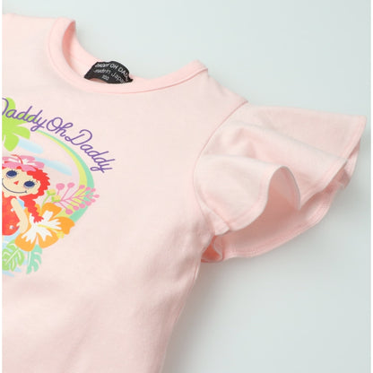 Japanese children's clothing Daddy Oh Daddy Daddico printed short-sleeved top (90-130cm) for girls (Summer TOPS) 