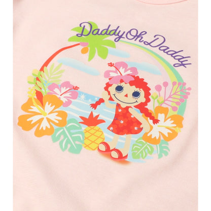 Japanese children's clothing Daddy Oh Daddy Daddico printed short-sleeved top (90-130cm) for girls (Summer TOPS) 