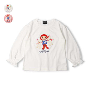 日本童裝 Daddy Oh Daddy 日本製 小女孩刺繡上衣 90-130cm 女童款 秋季 TOPS