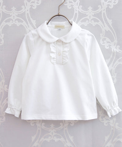 日本童裝 panpantutu 經典荷葉邊襯衫 90-150cm 女童款 夏季 TOPS 面試/宴會/表演