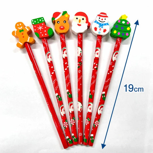 日本直送 聖誕鉛筆 隨機24支 聖誕快樂特輯 Christmas Party 發光/玩具/文具/小禮物