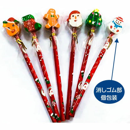 日本直送 聖誕鉛筆 隨機24支 聖誕快樂特輯 Christmas Party 發光/玩具/文具/小禮物