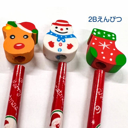 日本直送 聖誕鉛筆 隨機24支 聖誕快樂特輯 Christmas Party 發光/玩具/文具/小禮物