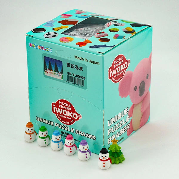 日本直送 聖誕雪人擦膠 一箱60個 聖誕快樂特輯 Christmas Party 發光/玩具/文具/小禮物