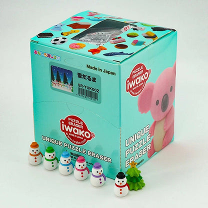 日本直送 聖誕雪人擦膠 一箱60個 聖誕快樂特輯 Christmas Party 發光/玩具/文具/小禮物