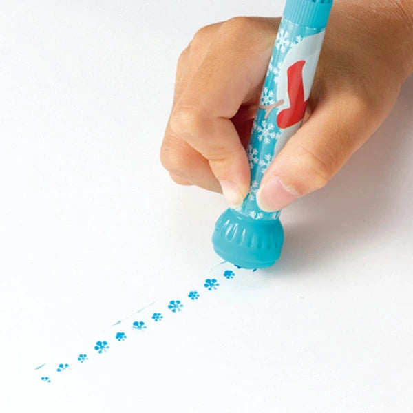 日本直送 聖誕印章筆 隨機12支 聖誕快樂特輯 Christmas Party 發光/玩具/文具/小禮物