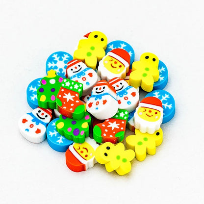 日本直送 聖誕樹擦膠 隨機15個 聖誕快樂特輯 Christmas Party 發光/玩具/文具/小禮物