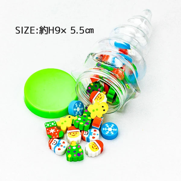 日本直送 聖誕樹擦膠 隨機15個 聖誕快樂特輯 Christmas Party 發光/玩具/文具/小禮物