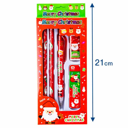 日本直送 聖誕文具套裝 12套 聖誕快樂特輯 Christmas Party 發光/玩具/文具/小禮物
