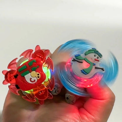 日本直送 聖誕發光旋轉戒指 隨機12個 聖誕快樂特輯 Christmas Party 發光/玩具/文具/小禮物