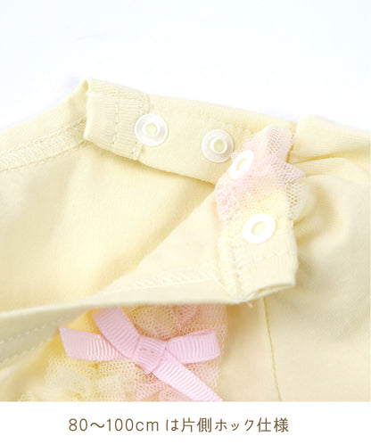 Japanese children's clothing panpantutu UV protection bow top 80-140cm girls summer TOPS 