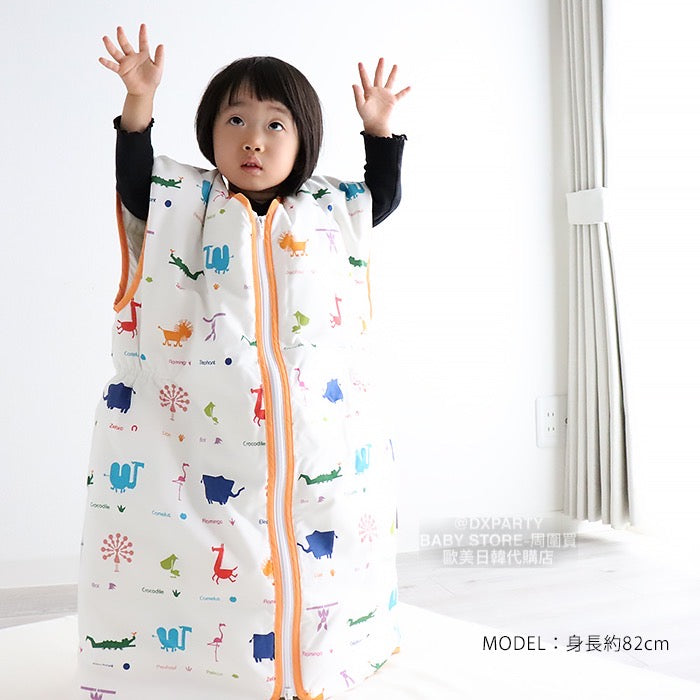 Japanese children's clothing, made in Japan, down vests and sleeping bags, 80-130cm, boys' and girls' autumn and winter sleeping bag series 