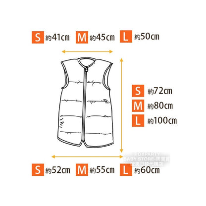 Japanese children's clothing 2WAY down fleece vest sleeping bag SL boys/girls/adult parent-child autumn and winter sleeping bag series newborn baby 