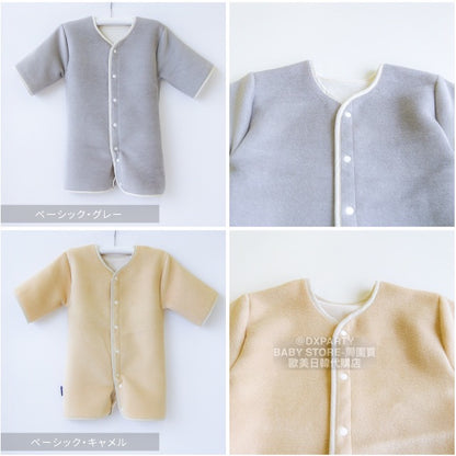 2WAY Cotton Flannel Long Sleeve Sleeping Bag (Made in Japan) for Newborns - 130cm (For Boys and Girls) Autumn/Winter Sleeping Bag Series for Newborns 