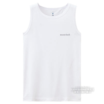 Mont-Bell UV-Proof/Ultra-Thin/Coolest/Deodorant/Antibacterial/Water-Absorbent Quick-Drying Sports Vest (130-160cm) for Boys/Girls Summer TOPS