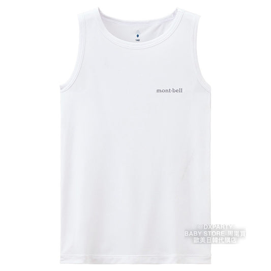 Mont-Bell UV-Proof/Ultra-Thin/Coolest/Deodorant/Antibacterial/Water-Absorbent Quick-Drying Sports Vest (130-160cm) for Boys/Girls Summer TOPS