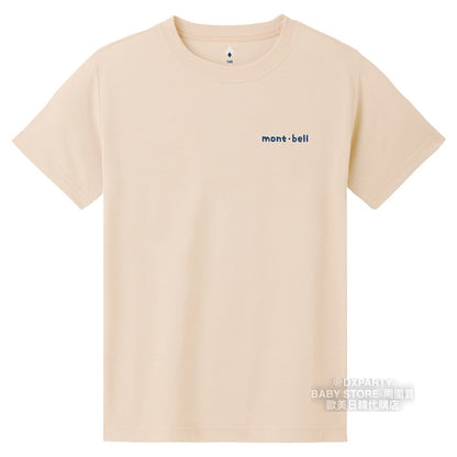 Japanese children's clothing mont-bell organic cotton / UV protection / breathable / moisture wicking Bird and Asahi short-sleeved T-shirt 130-160cm boys / girls summer TOPS
