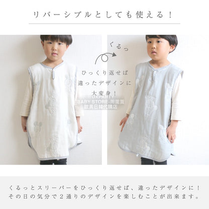 Direct from Japan, made in Japan, double-sided six-layer yarn pullover sleeping bag, 42×58cm, 100% cotton, suitable for all seasons.