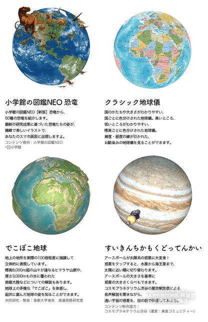 Direct from Japan, Japanese and English, 20cm, Made in Japan, Natural Wood Base, Globe, Other Series 