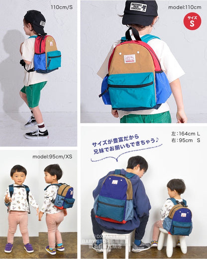 OCEAN &amp; GROUND Stain-Resistant and Water-Resistant Candy Colorblock Backpack (XS-M) Direct from Japan
