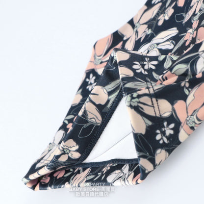 Japanese YOGA Children's Clothing Large Flower TOP 110-150cm Girls' Children's Yoga Series 