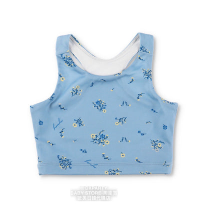Japanese children's clothing YOGA small floral TOP 110-150cm girls' children's yoga series 