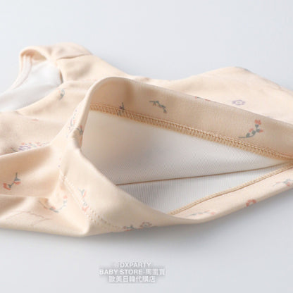 Japanese children's clothing YOGA small floral TOP 110-150cm girls' children's yoga series 