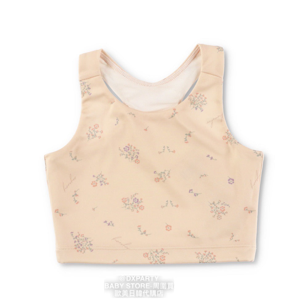 Japanese children's clothing YOGA small floral TOP 110-150cm girls' children's yoga series 