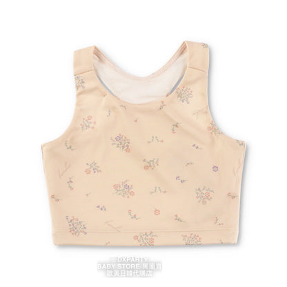 Japanese children's clothing YOGA small floral TOP 110-150cm girls' children's yoga series 