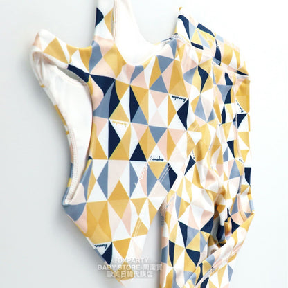Japanese Children's Yoga Geometric Pattern Top 110-150cm Girls' Yoga Series 
