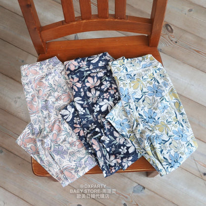 Japanese YOGA children's clothing large pattern leggings 110-150cm girls' children's yoga series 