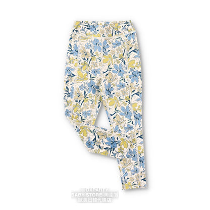 Japanese YOGA children's clothing large pattern leggings 110-150cm girls' children's yoga series 